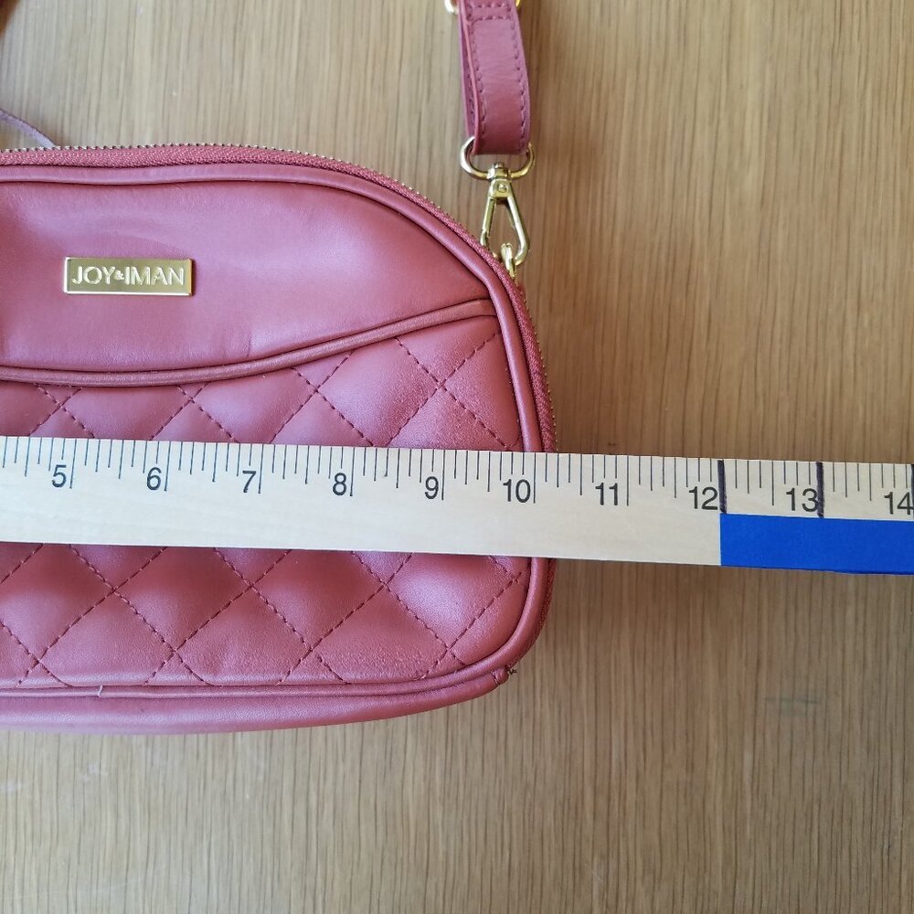 Joy & Iman Quilted Leather Crossbody Purse - Picture 11 of 12